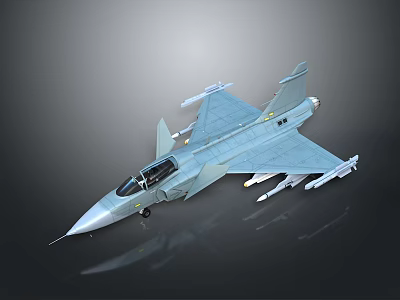Supersonic Military Fighter Jet Supporting Aerospace Missions And Space Exploration 3d model