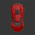 Red Sleek Sports Car With Modern Streamlined Design Black Wheels And Glass Roof