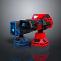 laser tower turret turntable sci-fi tower defense game tower defense sci-fi turret game turret game turret 3d model