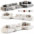 Modern Soft Plush Large Multi Seater Modular Sectional Multi Color Fabric Comfortable Living Room Sofa