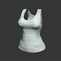 Women's White Tank Top With Sleeveless Fitted Design For Casual Everyday Wear