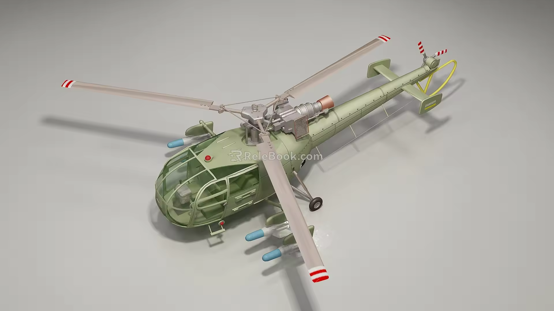 Modern Helicopter 3d model