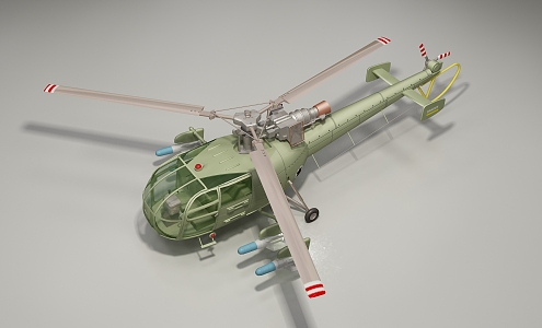 Modern Helicopter 3d model