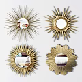 Light Luxury Mirror Decorative Mirror 3d model