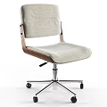 Modern Table and Chair Set with Fabric Leather Seats Wooden Frame and Wheels