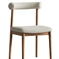 Modern Accent Chairs With Wooden Legs And Light Gray Upholstered Seats For Home Space
