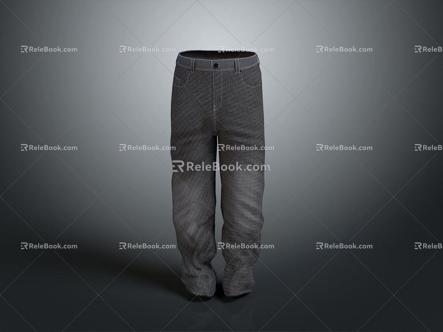 Jeans Casual Pants Denim Casual Pants Men's Pants Women's Pants Men's Pants Women's Pants 3d model