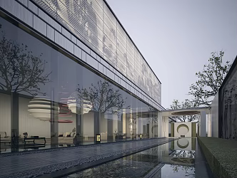 New Chinese Atrium Club 3d model