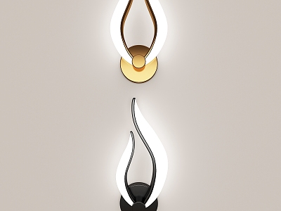 Modern minimalist wall lamp 3d model