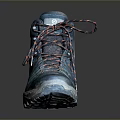 Blue Hiking Boots With Durable Laces And Grip Sole For Outdoor Use