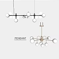 Spherical chandelier 3d model