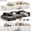 Plush Modular Sofa Designs With Color Options Pillows And Soft Cushions