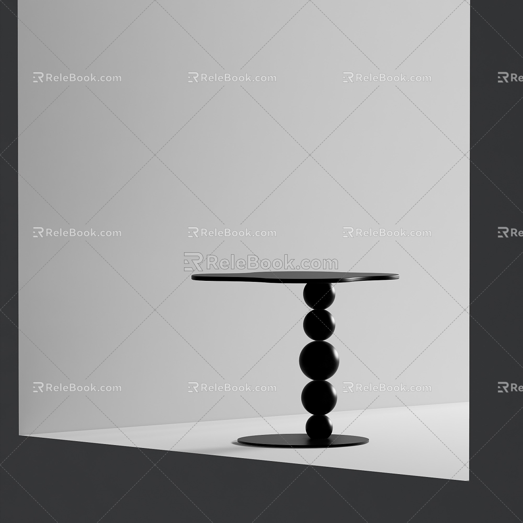 Side Table Metal Side Table Corner Table 3d model