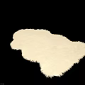 Fluffy Beige Shaped Rug Featuring Soft Texture And Unique Irregular Design For Home Decor