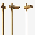 Modern Metal Wall Lamps with Sleek Design in Black Gold and Silver Tones