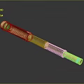 Classic Vintage Golden Telescope With Red Grip And Metal Body Design