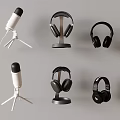 Headset Wireless Headset Sports Headset Bluetooth Headset Microphone Stand 3d model