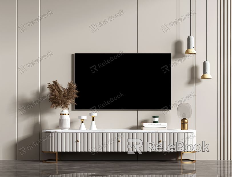 Light Luxury TV Cabinet model