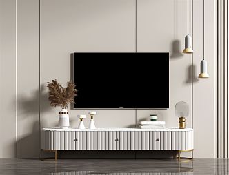 Light Luxury TV Cabinet 3d model