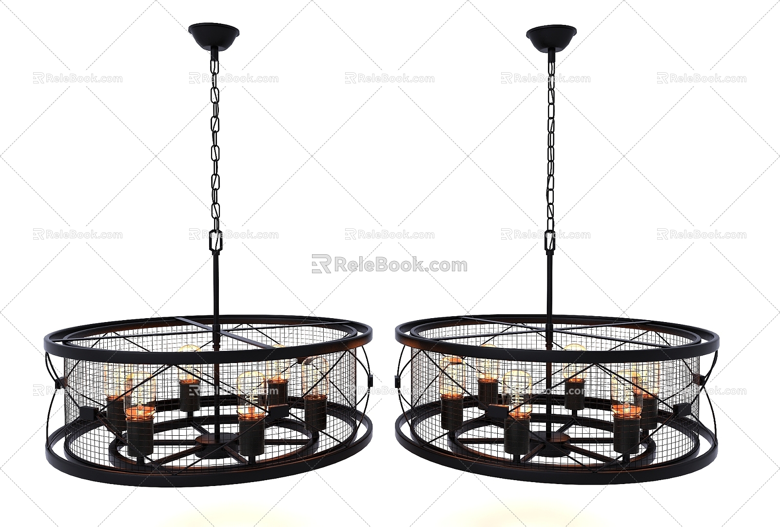 Modern style chandelier 3d model