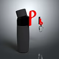 Sleek Black Water Bottle With Secure Lid And Portable Design For Daily Use