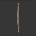 3D Rendered Modern Tactical Rifle With Wooden Accents Metal Parts And Scope Mount
