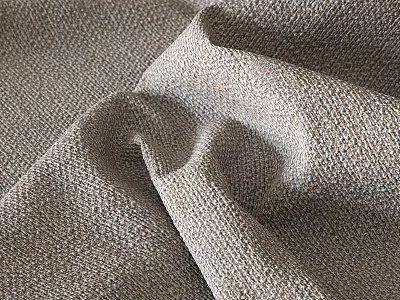Gray Woven Fabric Component With Intricate Texture And Soft Folds 3d model