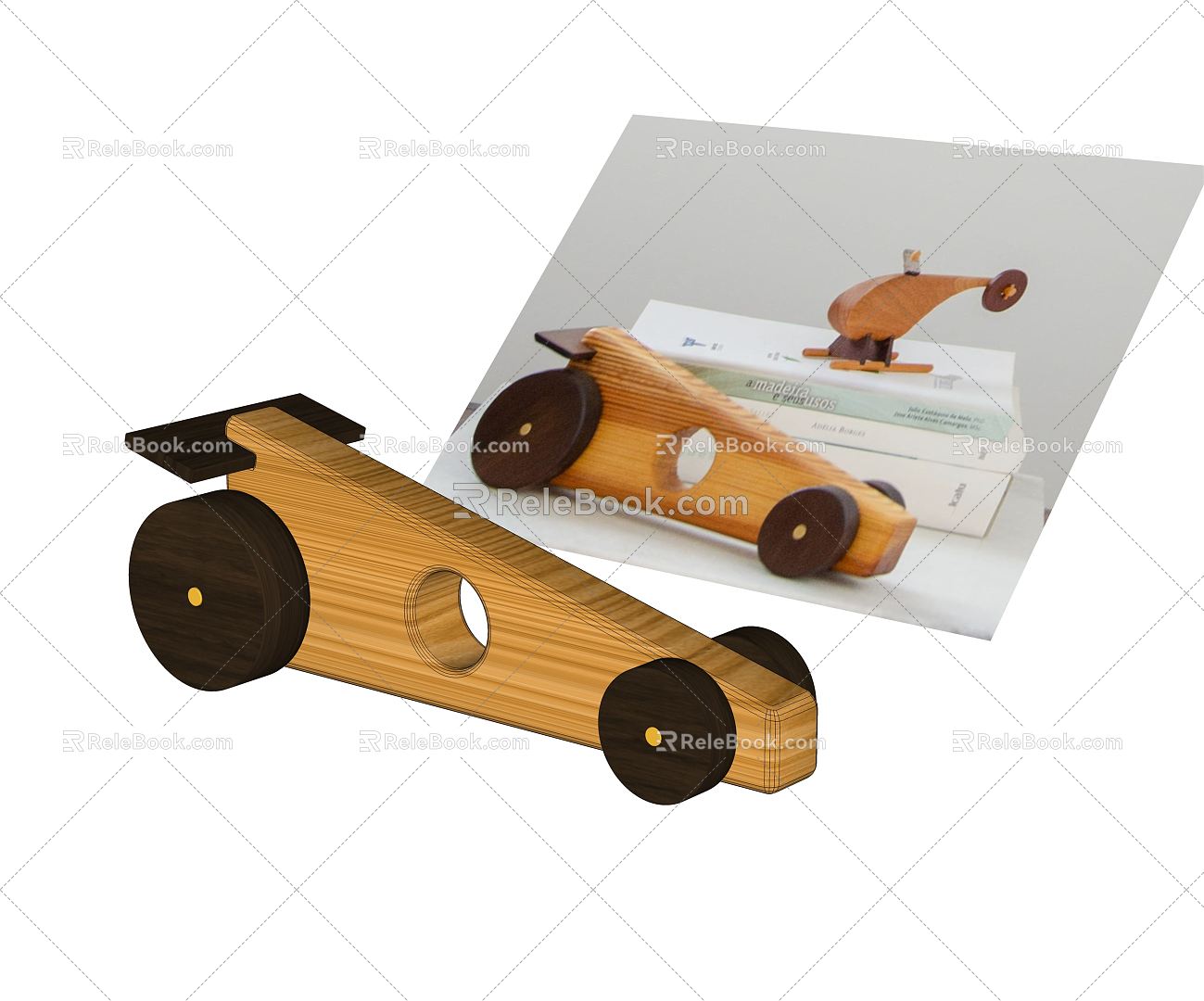 Modern toy car toy car 3d model