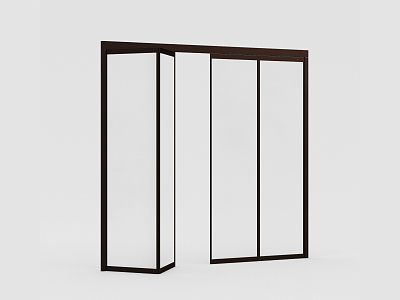 modern folding door 3d model