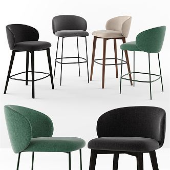 Modern Bar Chair 3d model