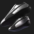 Silver PUMA Sports Shoes with Streamlined Design and Brand Logo