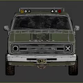 minibus minivan driverless bus school bus van box car 3d model