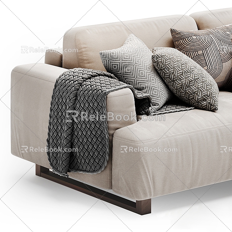 Modern Multiplayer Sofa 3d model