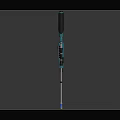 Blue Tactical Sniper Rifle With Modern Scope High Precision And Advanced Design