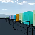 Outdoor Park Area Design Featuring Entrance Square Basketball Court Activity Lawn And Rest Seats