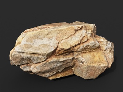 Rock Stone Block Stone Boulder Stone Natural Landscape model