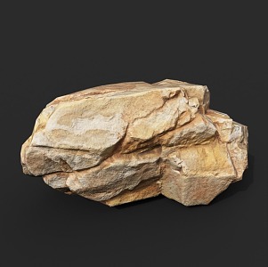 Rock Stone Block Stone Boulder Stone Natural Landscape 3d model