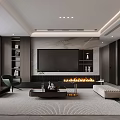 Modern Living Dining Room Interior With Sofa Coffee Table Rug And Circular Wall Decor