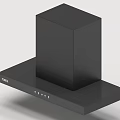 Modern Black Range Hood Minimalist Kitchen Appliance With Sleek Design