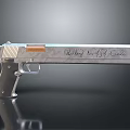 Dirty Harry 44 Magnum Revolver With Silver Metal Body And Wooden Grip