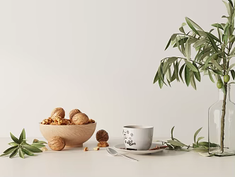 Modern ornaments combination 3d model