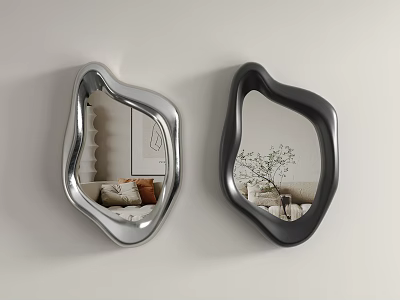 Modern Middle Ancient Mirror Hologram Bathroom Mirror Makeup Mirror 3d model