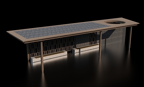 Chinese leisure pavilion 3d model