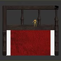 Stairs Interior Design With Red Carpet Brown Railing And White Steps