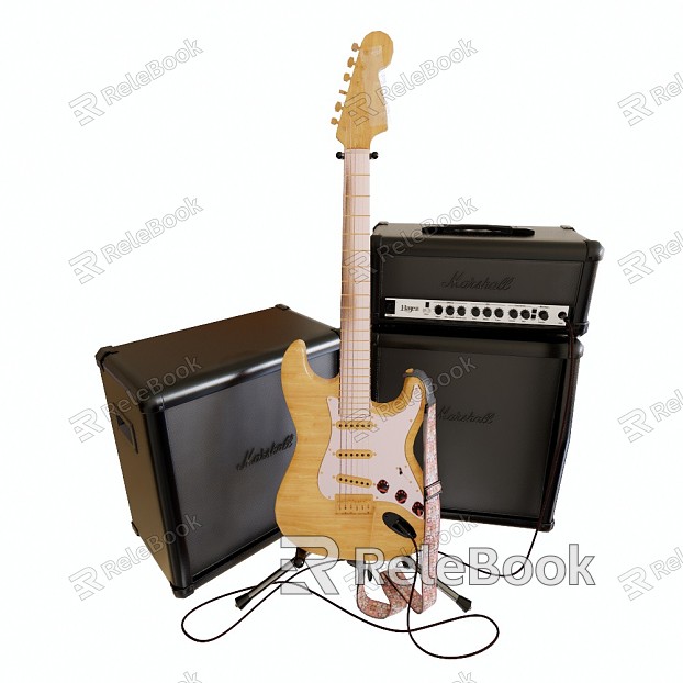 Modern guitar high precision guitar speaker surface model