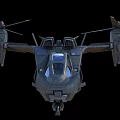 Military Helicopter Featuring Twin Rotors Weapon Mount And Dark Aerodynamic Design