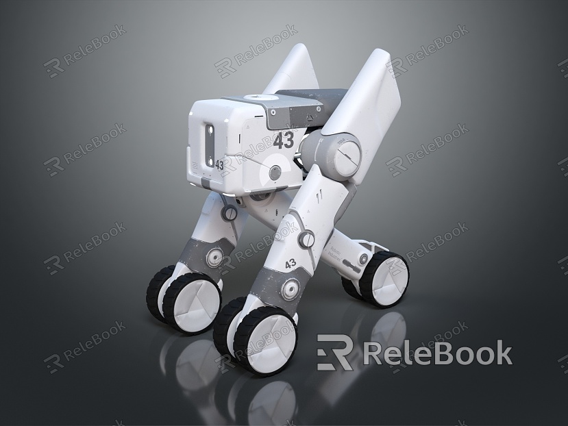 modern robot unicycle robot tripod robot two-wheeled robot model