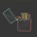 Lighter Mechanical Lighter Kerosene Lighter Windproof Lighter Realistic 3d model