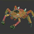 Robot Spider Robot Mecha Spider Science Fiction Spider Mechanical Spider Spider Battery Spider Tower Defense 3d model