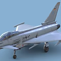 German Military Fighter Jet 30 47 Featuring Cockpit Wings and Landing Gear